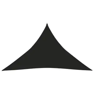 Berkfield Sunshade Sail 160 g/m2 Black 3.5x3.5x4.9 m HDPE