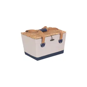 2 Person Nautical Theme Fitted Picnic Hamper