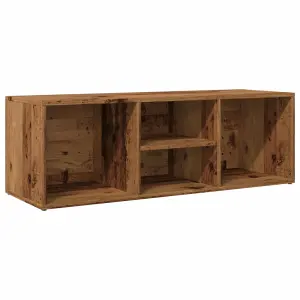 Berkfield Shoe Storage Bench Old Wood 105x35x35 cm Engineered Wood