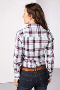 Rydale Ladies Hannah Country Check Shirt - Sally - Berry 10