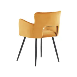 Kirssy Upholstered Dining Chair Orange