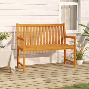 Berkfield Garden Bench 110 cm Solid Acacia Wood