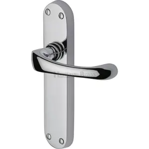 Heritage Door Handle Lever Latch Gloucester Design (Set of 2) Polished Chrome