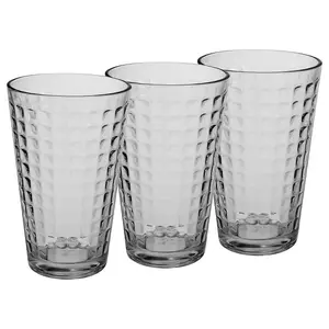 URBNLIVING 300ml 6 Pcs Berlin Drinking Patterned Cup Water Juice Cocktail Tumbler Glassware Sets