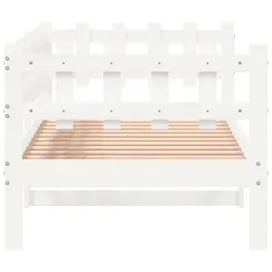 Berkfield Day Bed White 80x200 cm Solid Wood Pine