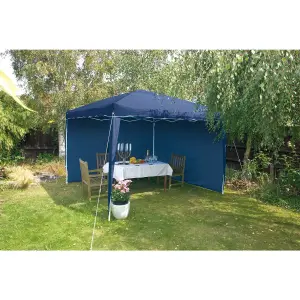 Draper Gazebo Side Panels, 3 x 1.9m, Blue (Pack of 2) 02577