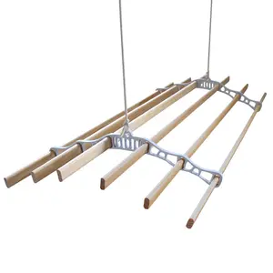 Wood Wall-Mounted Drying Rack