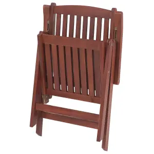 Garden Chair TOSCANA Acacia Wood Dark Wood