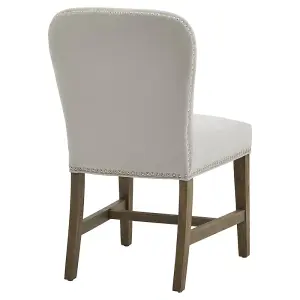 Cobham Dining Chair - Fabric/Wood - L51 x W64 x H92 cm - Grey