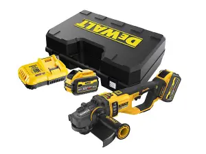 Dewalt DCG460X2-GB 54v XR Flexvolt Cordless 230mm Grinder 9" + 2x 9ah Batteries