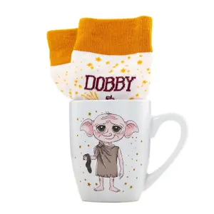 Harry Potter Womens/Ladies Dobby Mug and Sock Set White (One Size)