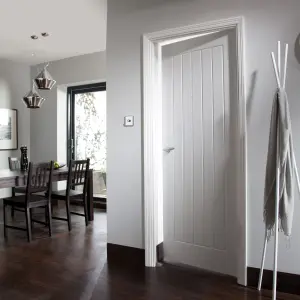 Unglazed Cottage White Woodgrain effect Internal Door, (H)1981mm (W)762mm (T)35mm