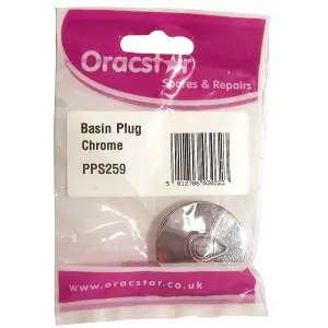 Oracstar Metal Basin Plug Silver (1.5in)