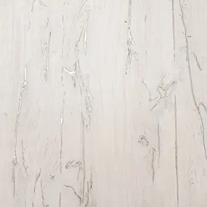 Grey Wood Effect Wallpaper Gold Metallic Slight Imperfect Vinyl HeavyWeight