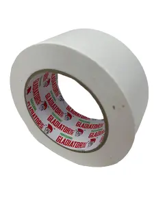 6 Pack of White 50mm x 50m Duct Tape