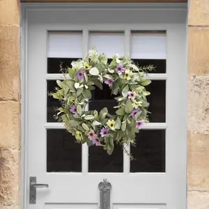 Artificial Door Wall Spring Wreath Home Decor, Multi - One Size