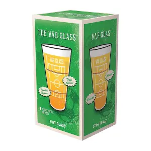 The VAR Beverage Pub Game Ale Cider Pint Glass