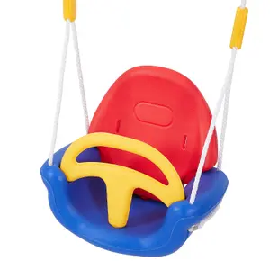 Safety Garden Rope Swing Seat for Detachable Hanging Seat with Support Back Baby Seat