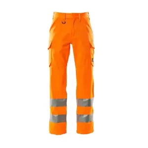 Mascot Safe Light Thigh Pocket Trousers (Hi-Vis Orange)  (44.5) (Leg Length - Long)