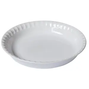 Pyrex Supreme Pie Dish 25cm White