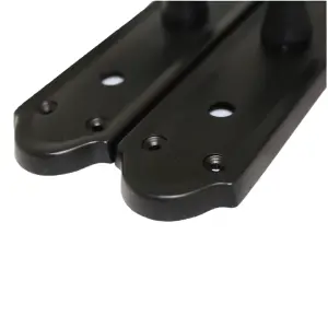 Ashford Door Handle Bathroom Lock Scroll Lever - Matt Black Bath Pack Hinges