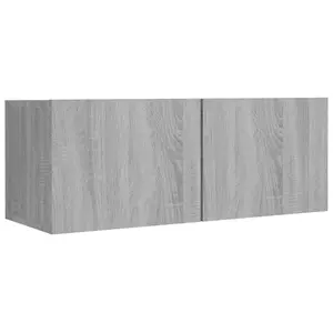 Berkfield 8 Piece TV Cabinet Set Grey Sonoma Engineered Wood