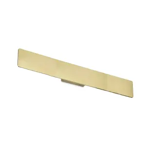 Luminosa Zig Zag Integrated Led Wall Lamp Brass 75cm 3000K