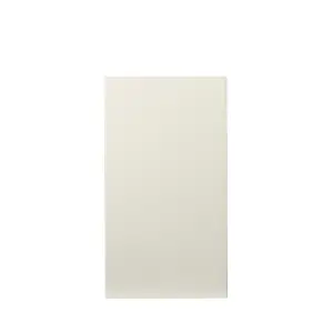 GoodHome Stevia Gloss cream Slab Tall wall Cabinet door (W)300mm (H)895mm (T)18mm