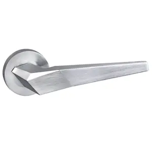 UAP ORO & ORO - Skywalker Lever - Round Rose Italian Satin Chrome Door Handle - Internal Doors - Easy Installation