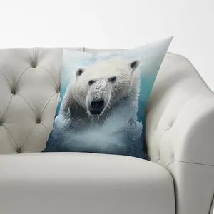 Polar Bear Splashart Cushions 60cm x 60cm