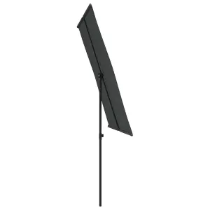 Berkfield Outdoor Parasol with Aluminium Pole 2x1.5 m Anthracite