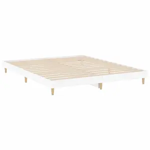 Berkfield Bed Frame White 180x200 cm Engineered Wood