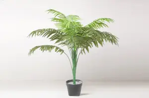 Tradala 3ft Lush Artificial Tree Large Palm 90cm / 3ft Tall in Plant Pot - For Home Living Room Indoors