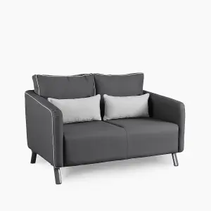 Emelda Grace Chloe Small Sofa - Dark Grey