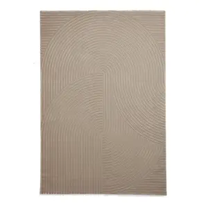 Mink Optical 3D Washable Modern Abstract Dining Room Bedroom & Living Room Rug-160cm X 230cm