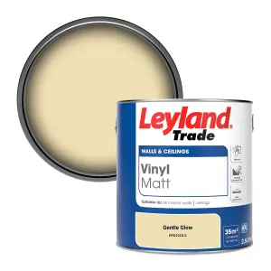 Leyland Trade Vinyl Matt Walls & Ceilings Emulsion Paint Gentle Glow (PPG1210-2) 2.5L