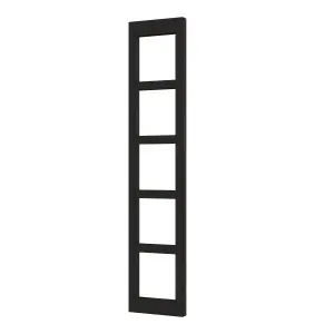 GoodHome Verbena Matt Charcoal Wine rack fascia, (H)715mm (W)147mm