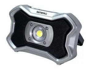 Faithfull Power Plus 20W Rechargeable Work Light with Bluetooth Speaker