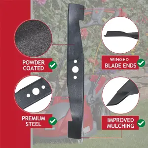 Mountfield Lawnmower Blade Princess 38 Mower Winged 38cm 15" 181004160/0