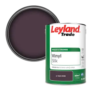 Leyland Trade Vinyl Silk Walls & Ceilings Emulsion Paint (S 7020-R30B) - 5L