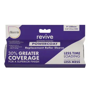 Harris Revive Powercoat Medium Pile Micropoly Roller sleeve, (L)232mm