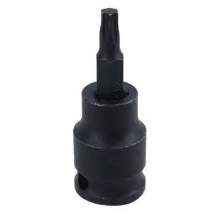 T25 Male Torx Star Impact Impacted Shallow Short Bit Socket 3/8in drive