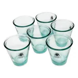 Recycled Glass Creative Entertaining Kitchen Dining Set of 6 Classic Tumblers 250ml