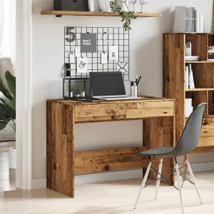 Berkfield Desk Old Wood 101x50x76.5 cm Engineered Wood