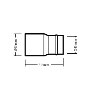 Plumbsure BQ28619918 Solder ring Reducer (Dia)15mm x 10mm