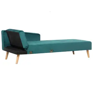 Corner Sofa VADSO Emerald Green Velvet Left Hand