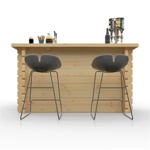 6ft x 4ft (1750mm x 1200mm) Horsforth Garden Corner Bar 44mm