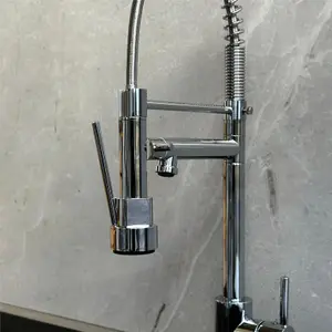 Liquida GR266CH Chrome Kitchen Mixer Tap With Swivel Spout & Directional Spray