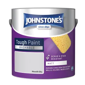 Johnstone's Washable Matt Tough Paint Moonlit Sky - 2.5L