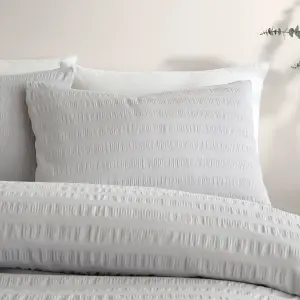 Honley Seersucker Textured Duvet Cover Set